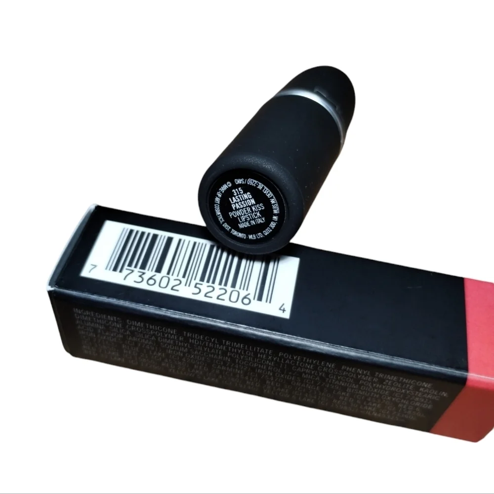 Mac Cosmetics Powder Kiss Lipstick 315 LASTING PASSION •‎ new in Box
